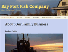 Tablet Screenshot of bayportfish.com